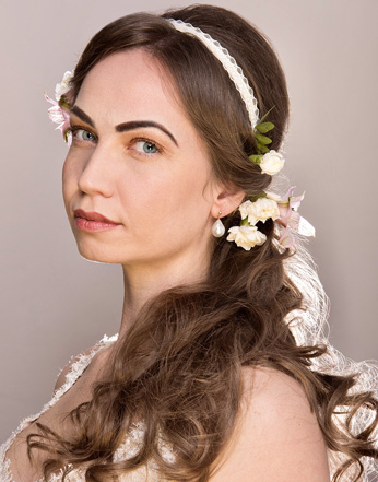 Spring hair style with flowers - hair by Naomi Hair London